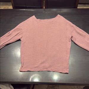 Pink Textured Women's Top